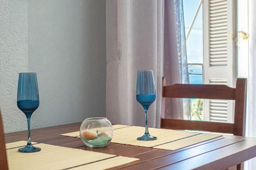 Blue Maraci 2 - Sea View, Kitchen, Beach Access Apartment Himare Exterior photo