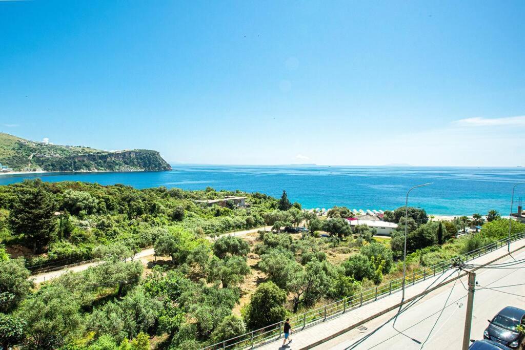 Blue Maraci 2 - Sea View, Kitchen, Beach Access Apartment Himare Exterior photo